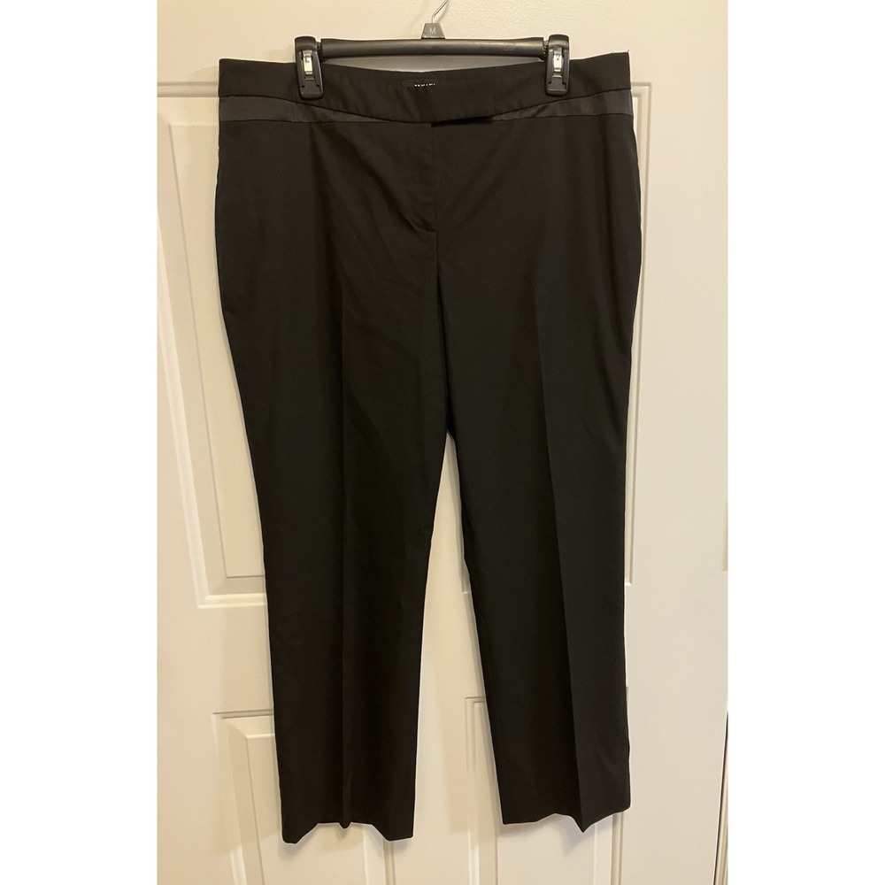 Tahari Arthur Levine Luxe Womenโs Black Dress Pants Size 14โ Formal